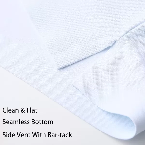 Alex Vando Mens Seamless Golf Shirt Moisture Wicking Quick-Dry Tailored Fit Polo Shirts