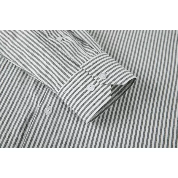 Alex Vando Mens Seersucker Dress Shirts Striped Casual Shirts for Men