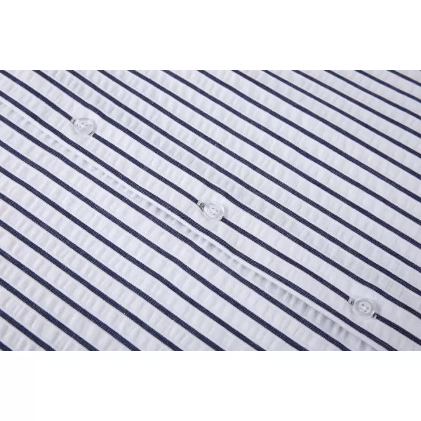 Alex Vando Mens Seersucker Dress Shirts Striped Casual Shirts for Men