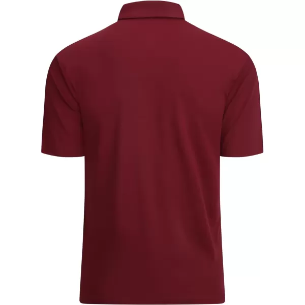 Alex Vando Mens Striped Golf Shirt Moisture Wicking Quick-Dry Sports Polo Shirts