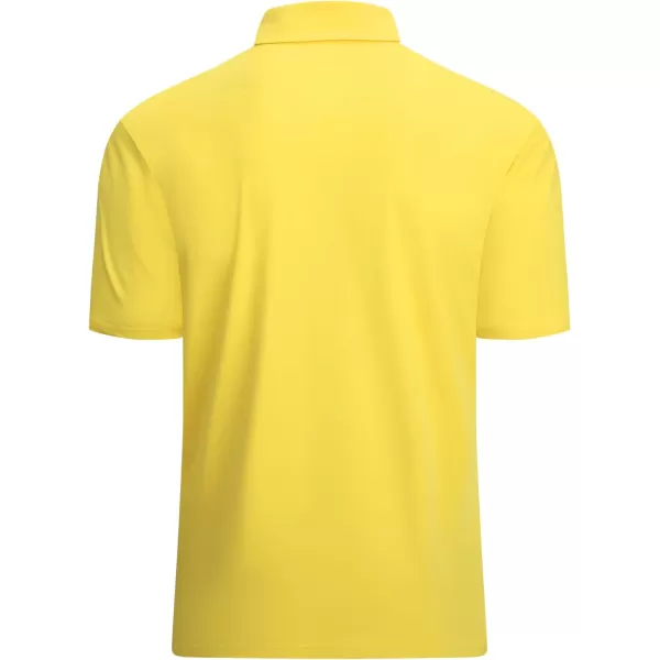 Alex Vando Mens Striped Golf Shirt Moisture Wicking Quick-Dry Sports Polo Shirts
