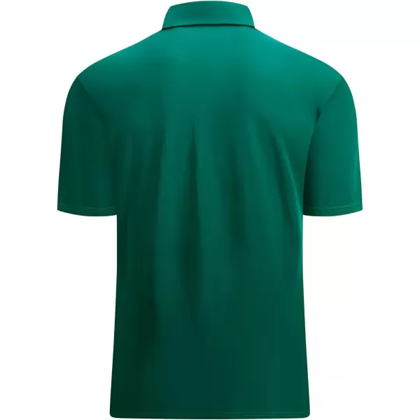 Alex Vando Mens Striped Golf Shirt Moisture Wicking Quick-Dry Sports Polo Shirts