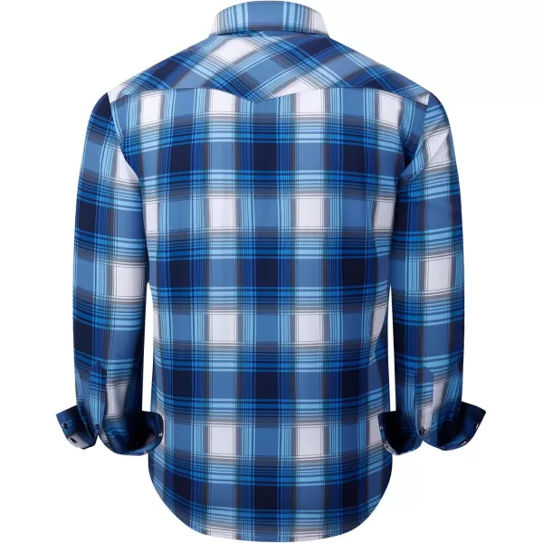 Alex Vando Mens Western Shirts Long Sleeve Casual Cowboy Shirts for Men