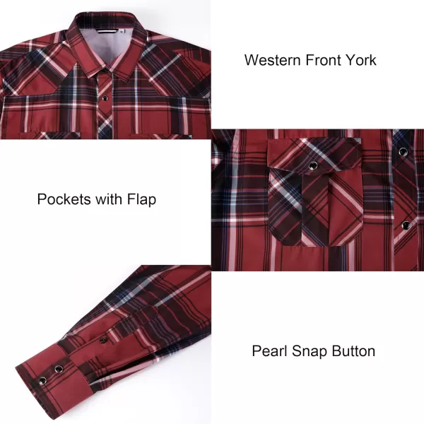 Alex Vando Mens Western Shirts Long Sleeve Casual Cowboy Shirts for Men