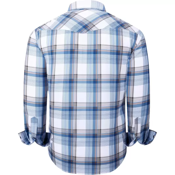 Alex Vando Mens Western Shirts Long Sleeve Casual Cowboy Shirts for Men