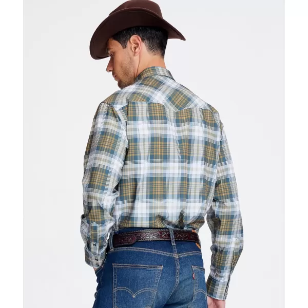 Alex Vando Mens Western Shirts Long Sleeve Casual Cowboy Shirts for Men