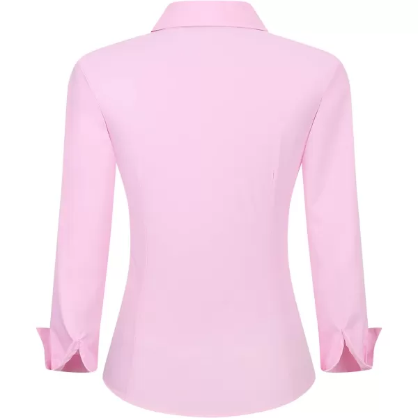 Alex Vando Womens Button Down Shirt Wrinkle Free Casual Long Sleeve Work Blouse Tops