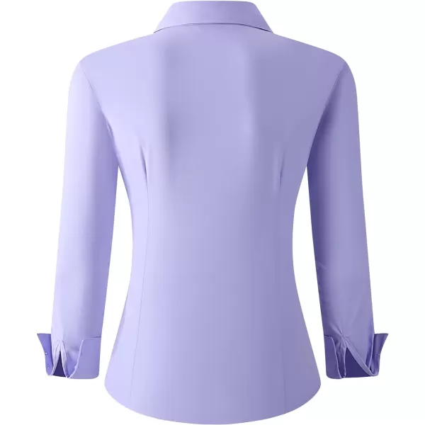 Alex Vando Womens Button Down Shirt Wrinkle Free Casual Long Sleeve Work Blouse Tops