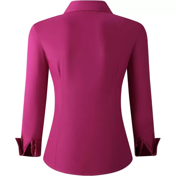 Alex Vando Womens Button Down Shirt Wrinkle Free Casual Long Sleeve Work Blouse Tops