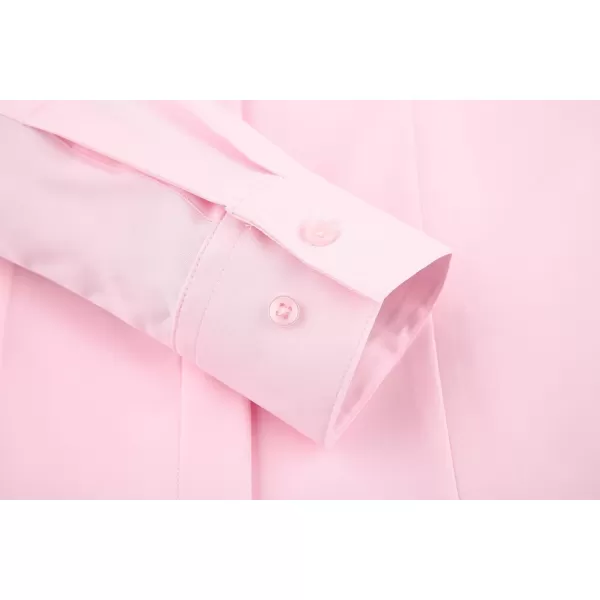 Alex Vando Womens Dress Shirts Wrinkle Free Regular Fit Long Sleeve Stretch Work Shirt