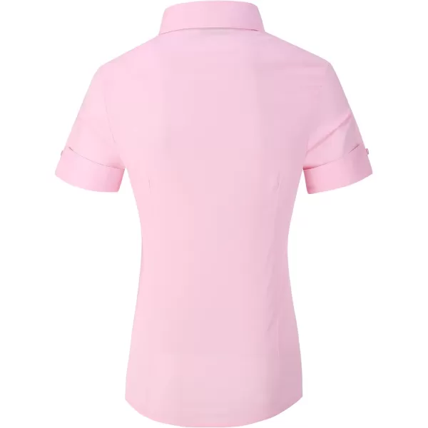 Alex Vando Womens Dress Shirts Wrinkle Free Regular Fit Long Sleeve Stretch Work Shirt
