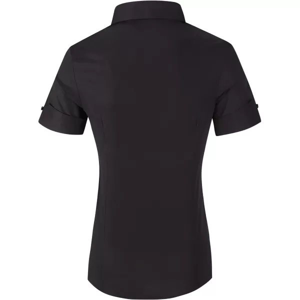 Alex Vando Womens Dress Shirts Wrinkle Free Regular Fit Long Sleeve Stretch Work Shirt