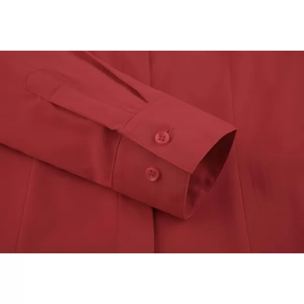 Alex Vando Womens Dress Shirts Wrinkle Free Regular Fit Long Sleeve Stretch Work Shirt