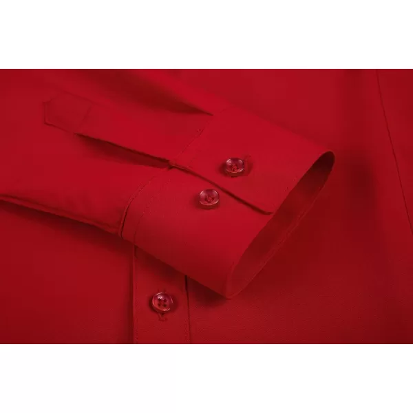 Alex Vando Womens Dress Shirts Wrinkle Free Regular Fit Long Sleeve Stretch Work Shirt