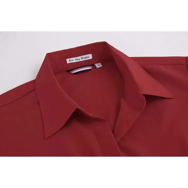 Alex Vando Womens Dress Shirts Wrinkle Free Regular Fit Long Sleeve Stretch Work Shirt