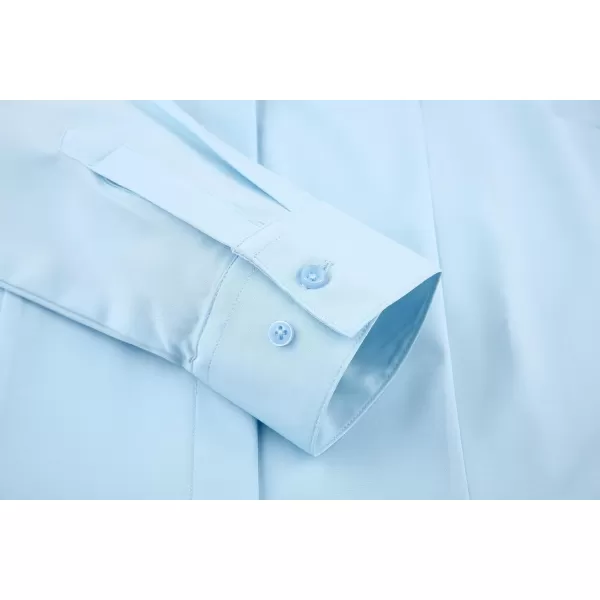 Alex Vando Womens Dress Shirts Wrinkle Free Regular Fit Long Sleeve Stretch Work Shirt