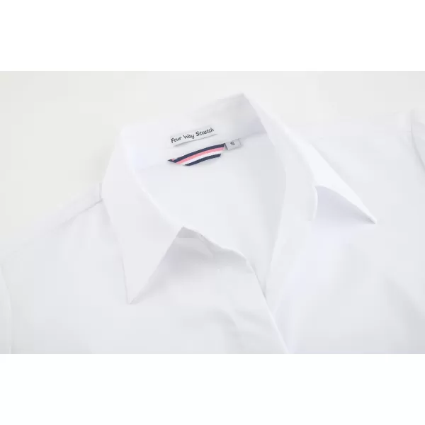 Alex Vando Womens Dress Shirts Wrinkle Free Regular Fit Long Sleeve Stretch Work Shirt