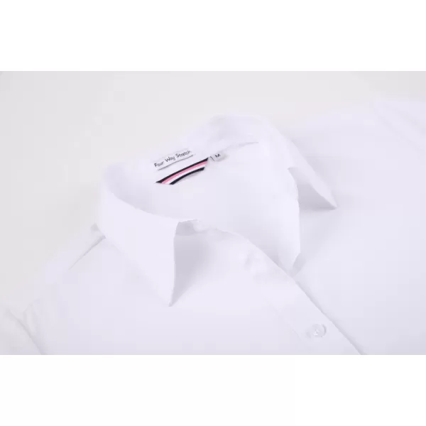 Alex Vando Womens Dress Shirts Wrinkle Free Regular Fit Long Sleeve Stretch Work Shirt