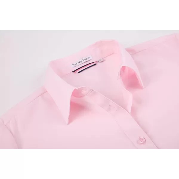 Alex Vando Womens Dress Shirts Wrinkle Free Regular Fit Long Sleeve Stretch Work Shirt