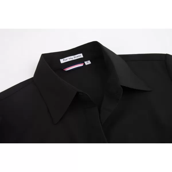 Alex Vando Womens Dress Shirts Wrinkle Free Regular Fit Long Sleeve Stretch Work Shirt