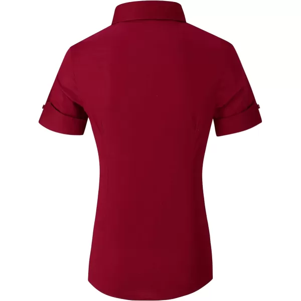 Alex Vando Womens Dress Shirts Wrinkle Free Regular Fit Long Sleeve Stretch Work Shirt
