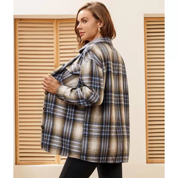 Alex Vando Womens Flannel Shirt Regular Long Sleeve Button Down Flannel Shirts for Women