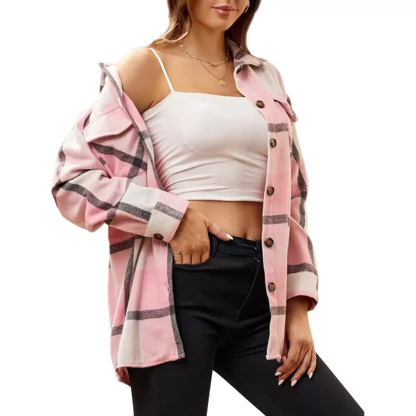 Alex Vando Womens Flannel Shirt Regular Long Sleeve Button Down Flannel Shirts for Women