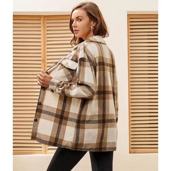 Alex Vando Womens Flannel Shirt Regular Long Sleeve Button Down Flannel Shirts for Women