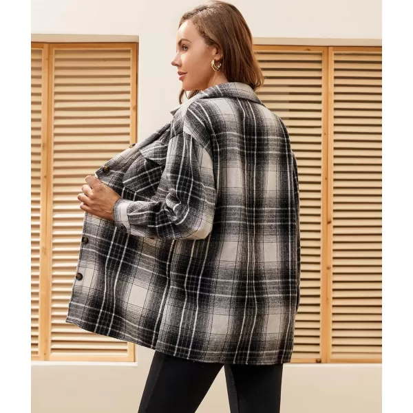 Alex Vando Womens Flannel Shirt Regular Long Sleeve Button Down Flannel Shirts for Women