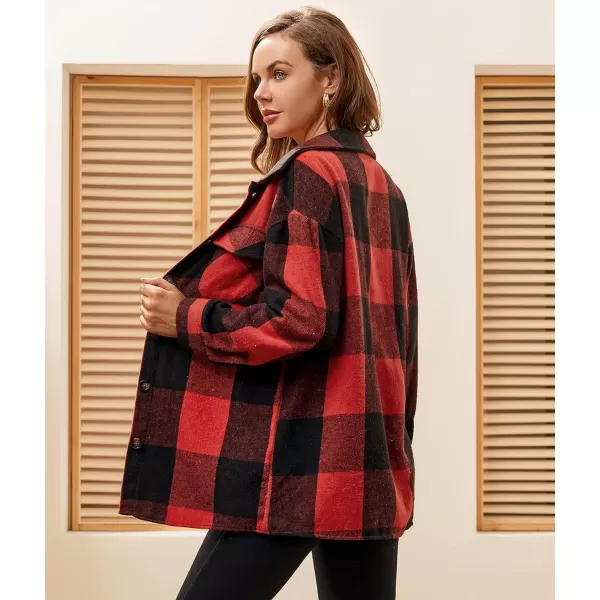 Alex Vando Womens Flannel Shirt Regular Long Sleeve Button Down Flannel Shirts for Women