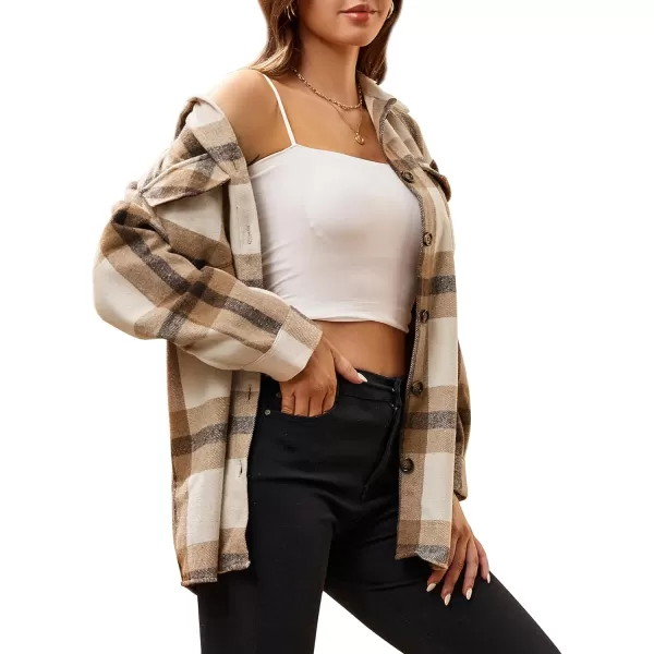 Alex Vando Womens Flannel Shirt Regular Long Sleeve Button Down Flannel Shirts for Women