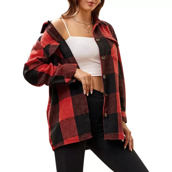 Alex Vando Womens Flannel Shirt Regular Long Sleeve Button Down Flannel Shirts for Women