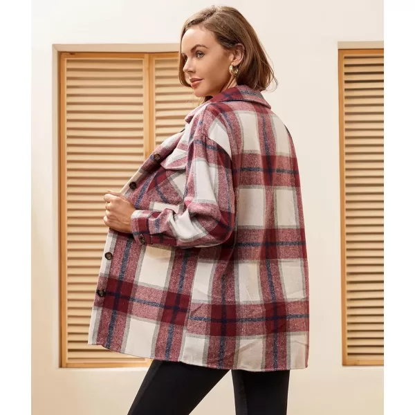 Alex Vando Womens Flannel Shirt Regular Long Sleeve Button Down Flannel Shirts for Women
