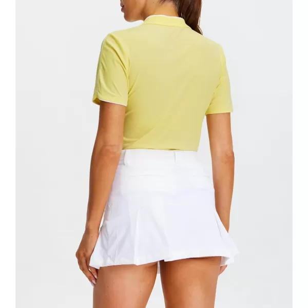 Alex Vando Women's Golf Shirts Moisture Wicking Short Sleeve Tops Solid Casual Shirts for Women