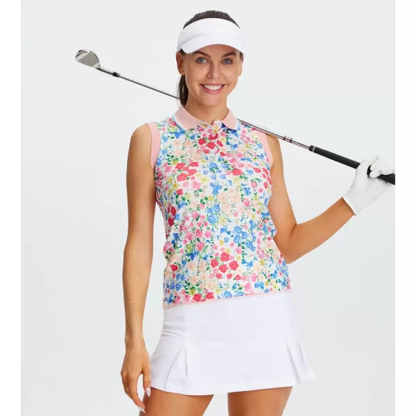 Alex Vando Women's Golf Shirts Moisture Wicking Short Sleeve Tops Solid Casual Shirts for Women