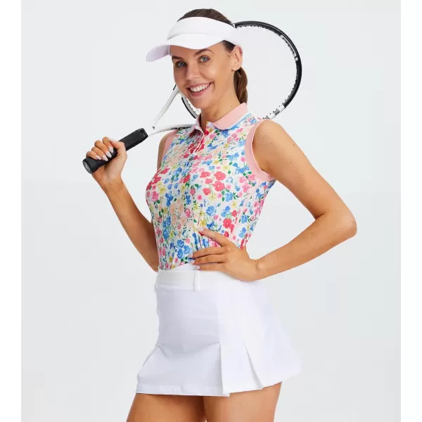 Alex Vando Women's Golf Shirts Moisture Wicking Short Sleeve Tops Solid Casual Shirts for Women