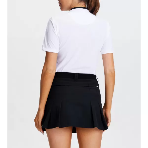 Alex Vando Women's Golf Shirts Moisture Wicking Short Sleeve Tops Solid Casual Shirts for Women
