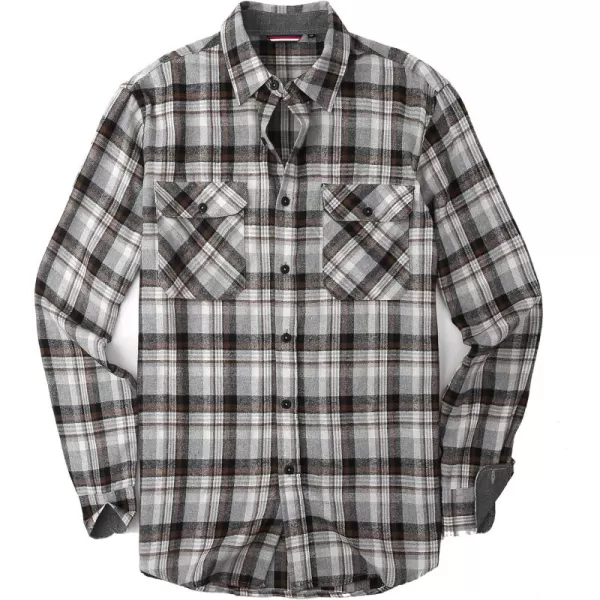 Alex Vando Mens Button Down Shirts Regular Fit Long Sleeve Casual Plaid Flannel Shirt