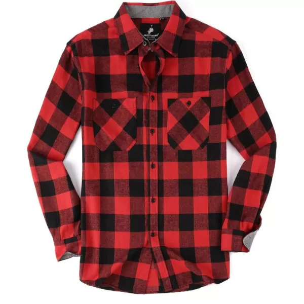 Alex Vando Mens Button Down Shirts Regular Fit Long Sleeve Casual Plaid Flannel Shirt