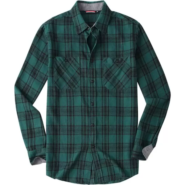 Alex Vando Mens Button Down Shirts Regular Fit Long Sleeve Casual Plaid Flannel Shirt