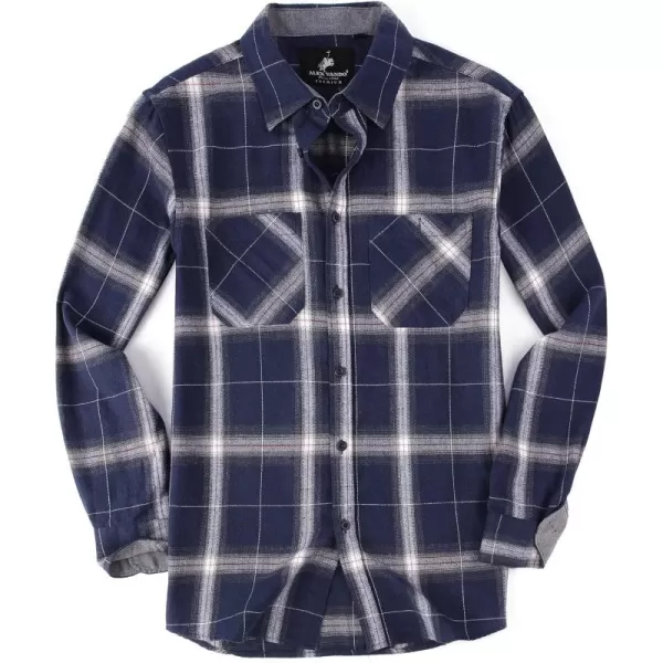 Alex Vando Mens Button Down Shirts Regular Fit Long Sleeve Casual Plaid Flannel Shirt