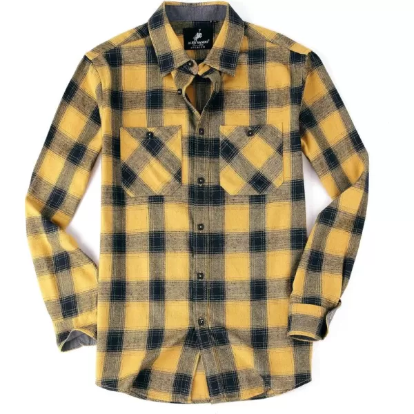 Alex Vando Mens Button Down Shirts Regular Fit Long Sleeve Casual Plaid Flannel Shirt