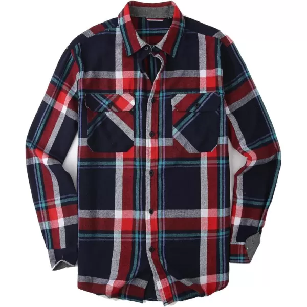 Alex Vando Mens Button Down Shirts Regular Fit Long Sleeve Casual Plaid Flannel Shirt
