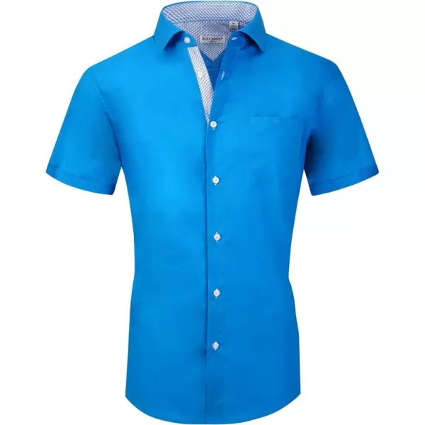 Alex Vando Mens Dress Shirts Casual Regular Fit Short Sleeve Men Button Down Shirt