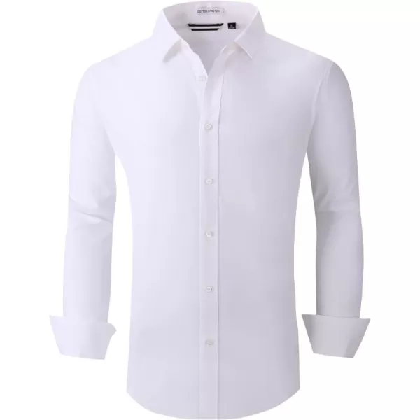 Alex Vando Mens Dress Shirts Regular Fit Long Sleeve Stretch Business Dress Shirts for Men