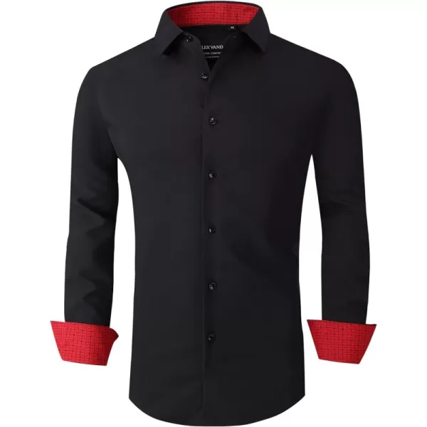 Alex Vando Mens Dress Shirts Regular Fit Long Sleeve Stretch Business Dress Shirts for Men