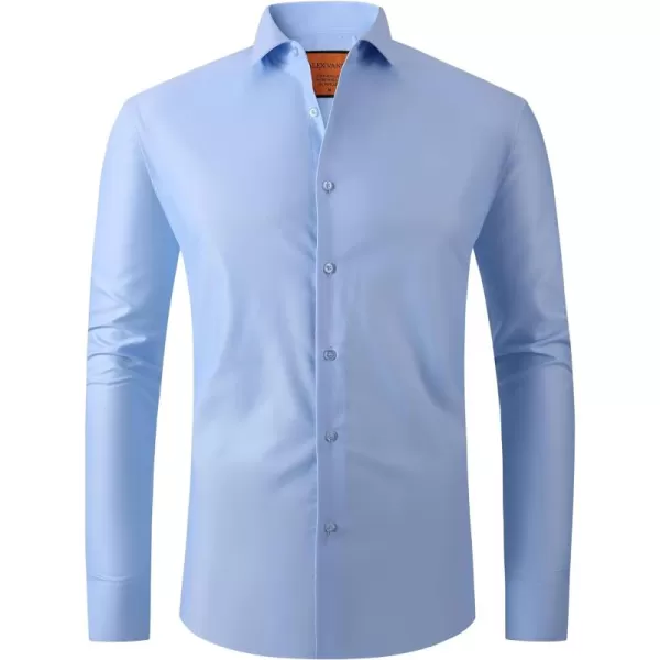 Alex Vando Mens Dress Shirts Stain-Resistant Long Sleeve Stretch Work Shirts for Men
