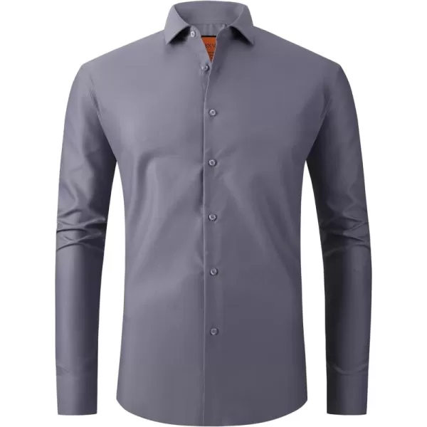 Alex Vando Mens Dress Shirts Stain-Resistant Long Sleeve Stretch Work Shirts for Men