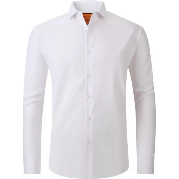 Alex Vando Mens Dress Shirts Stain-Resistant Long Sleeve Stretch Work Shirts for Men