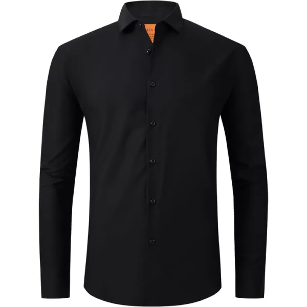 Alex Vando Mens Dress Shirts Stain-Resistant Long Sleeve Stretch Work Shirts for Men